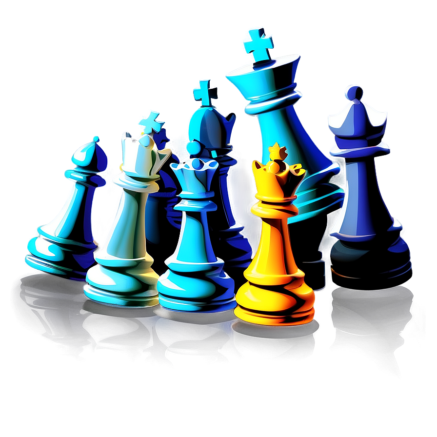 Digital Chess Pieces Graphic Png Xbd