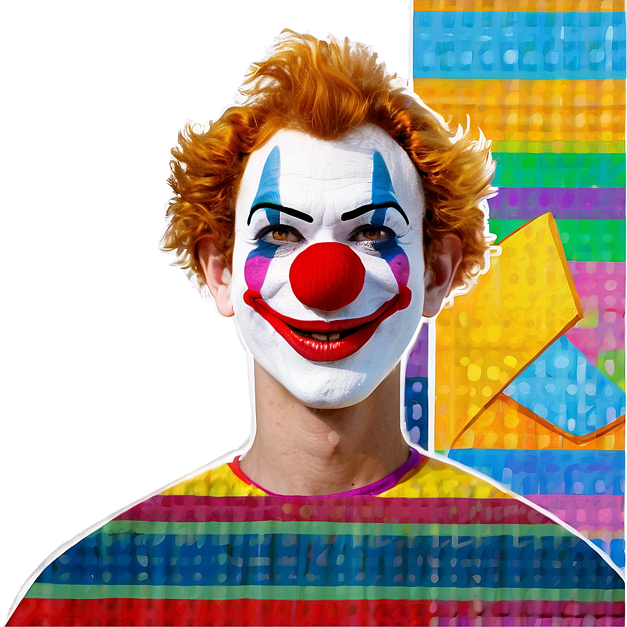 Digital Clown Artwork Png Xrv