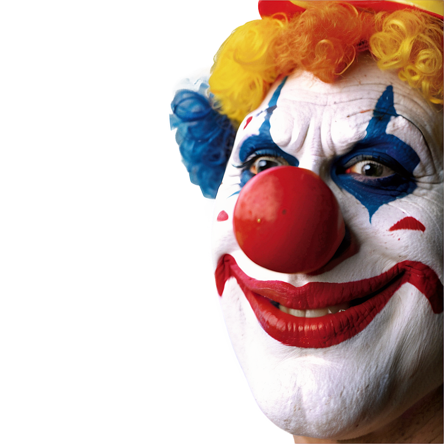 Digital Clown Face Image Png 75