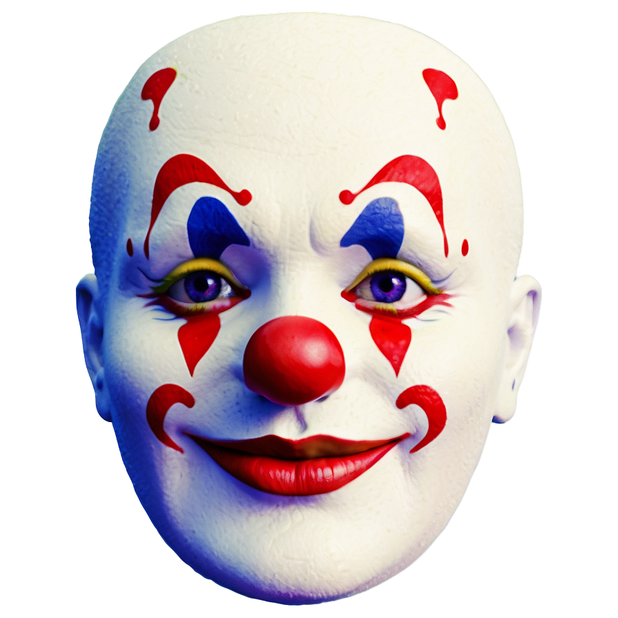 Digital Clown Face Image Png Pfr