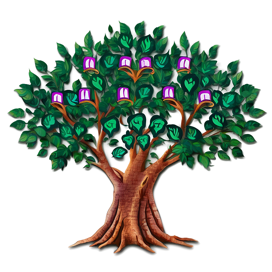 Digital Family Reunion Tree Artwork Png Smw