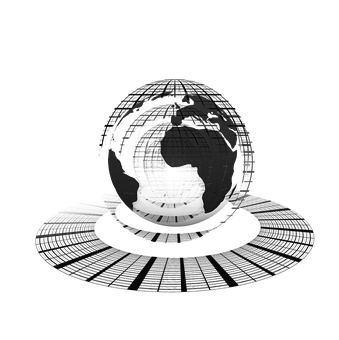 Digital Globe Black Background