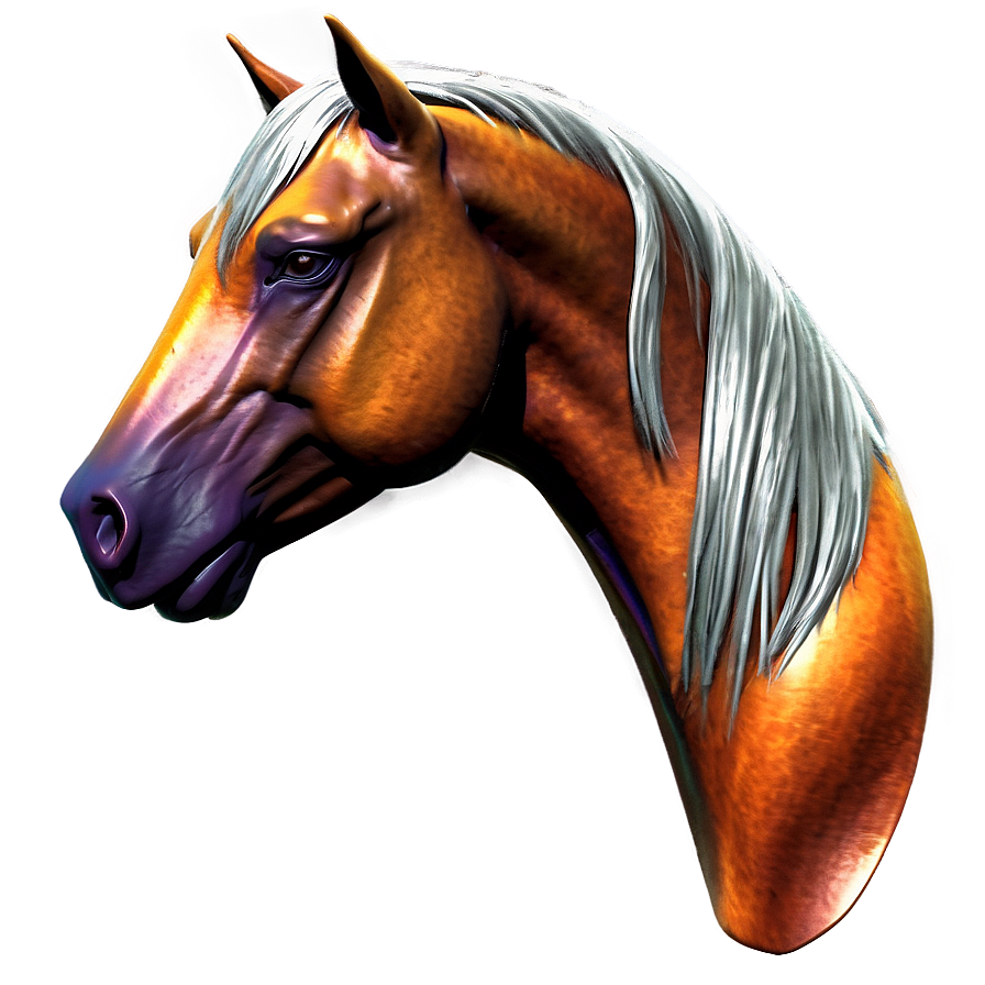 Digital Horse Head Model Png 06122024