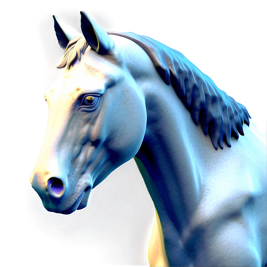 Digital Horse Head Model Png 82