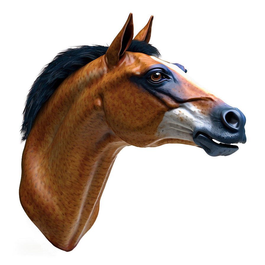 Digital Horse Head Model Png Jwe