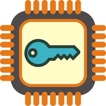 Digital Key Icon Security Concept