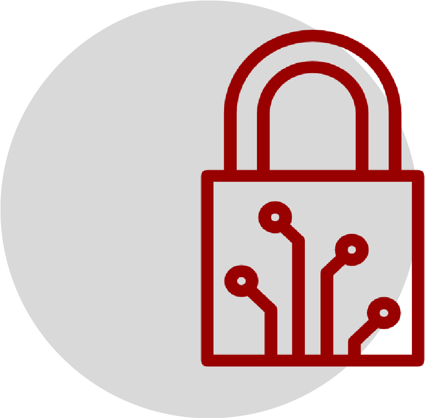 Digital Lock Cybersecurity Icon