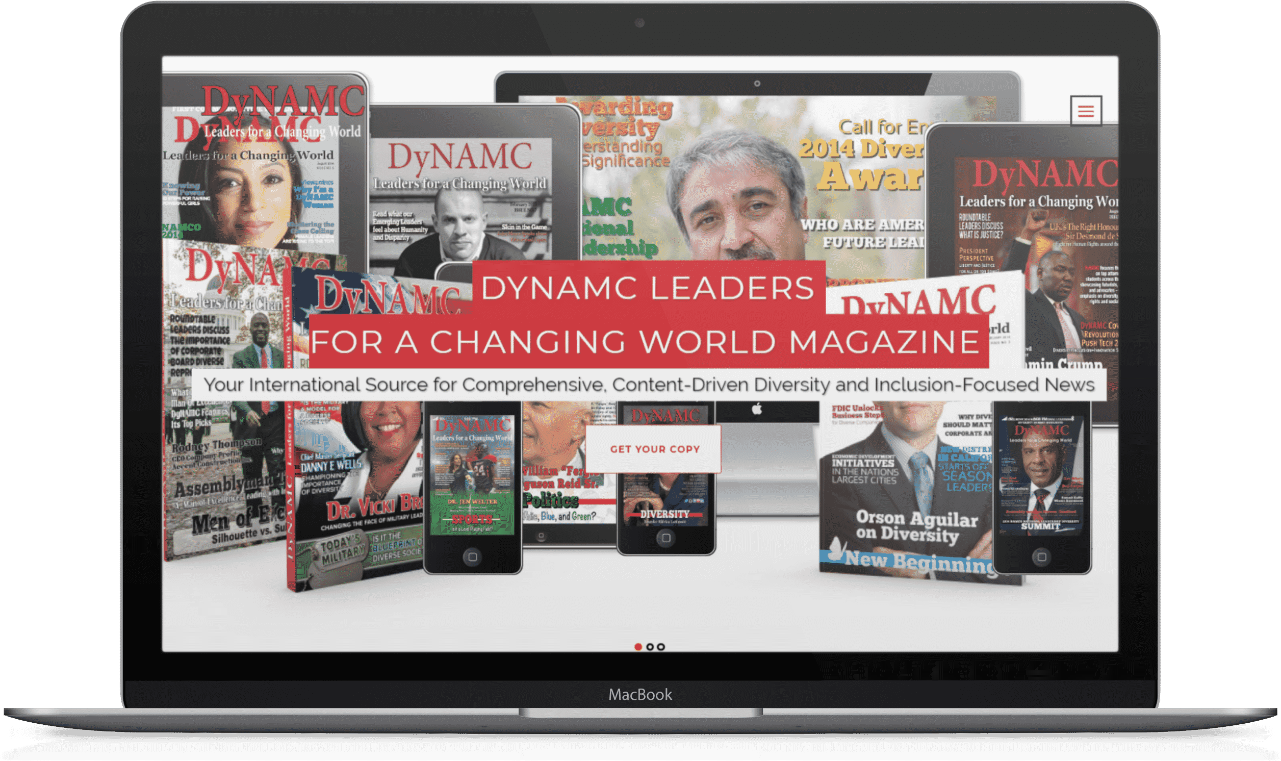 Digital Magazine Mockup Display