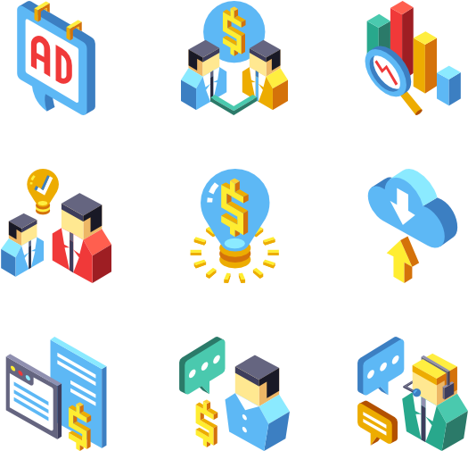 Digital Marketing Icons Set