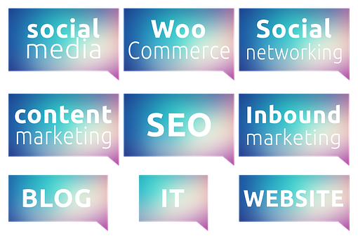 Digital Marketing Keywords Collage