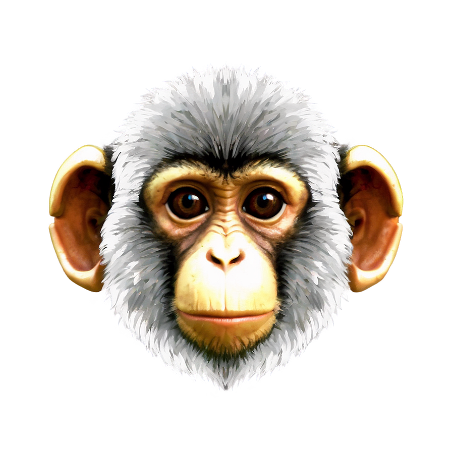 Digital Monkey Face Png 87