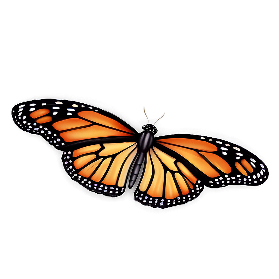 Digital Painting Monarch Butterfly Png 05252024