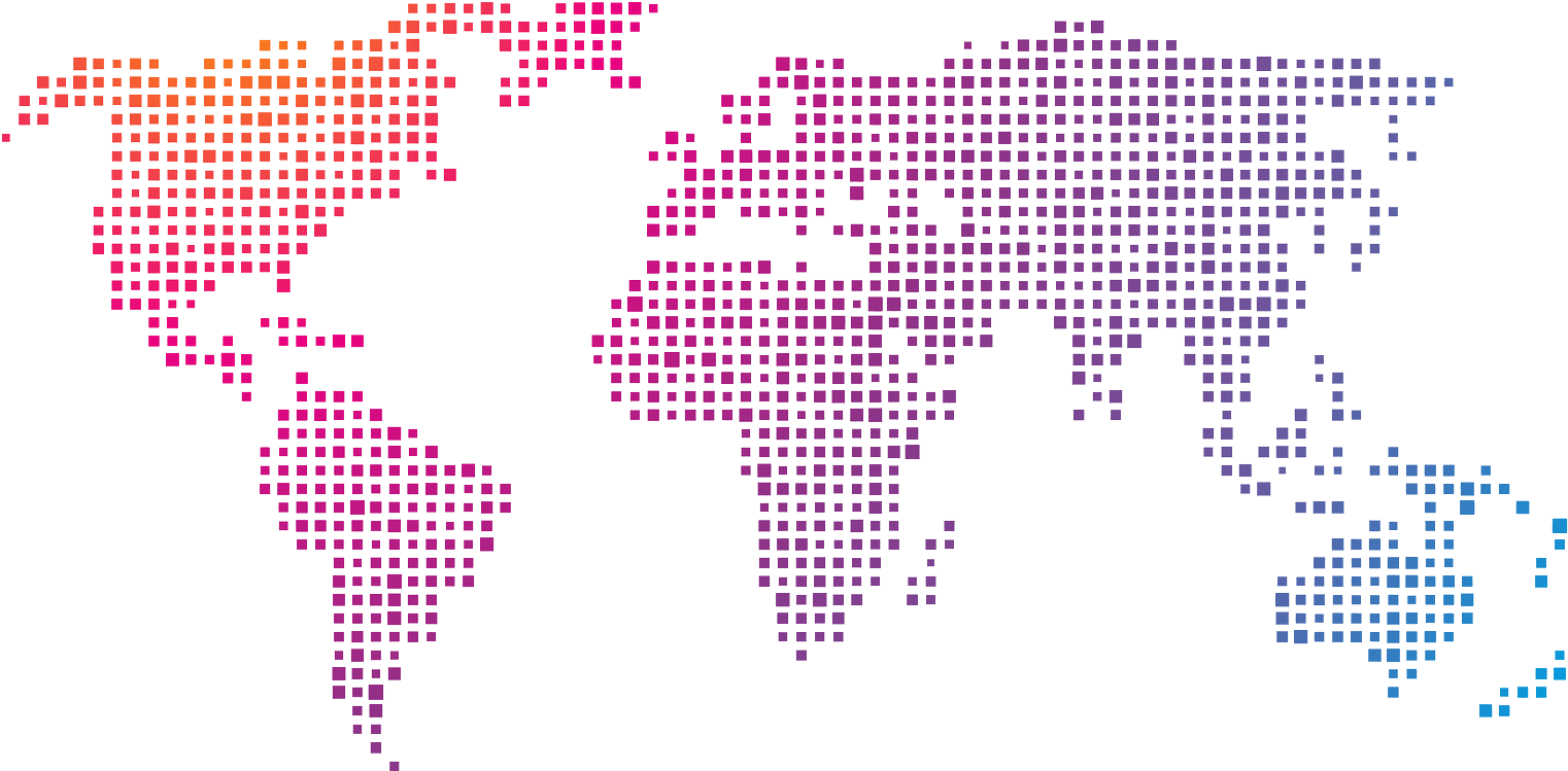 Digital Pixel World Map
