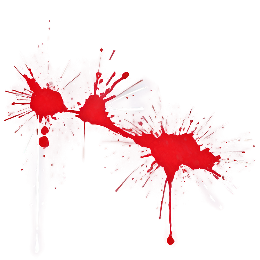 Digital Red Splatter Artwork Png Pwg