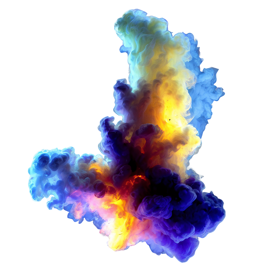 Digital Smoke Explosion Artwork Png 65