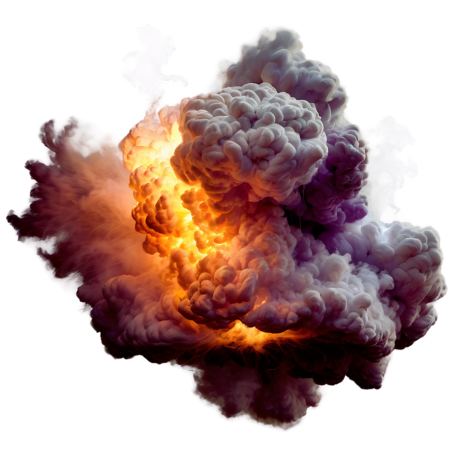 Digital Smoke Explosion Artwork Png 8