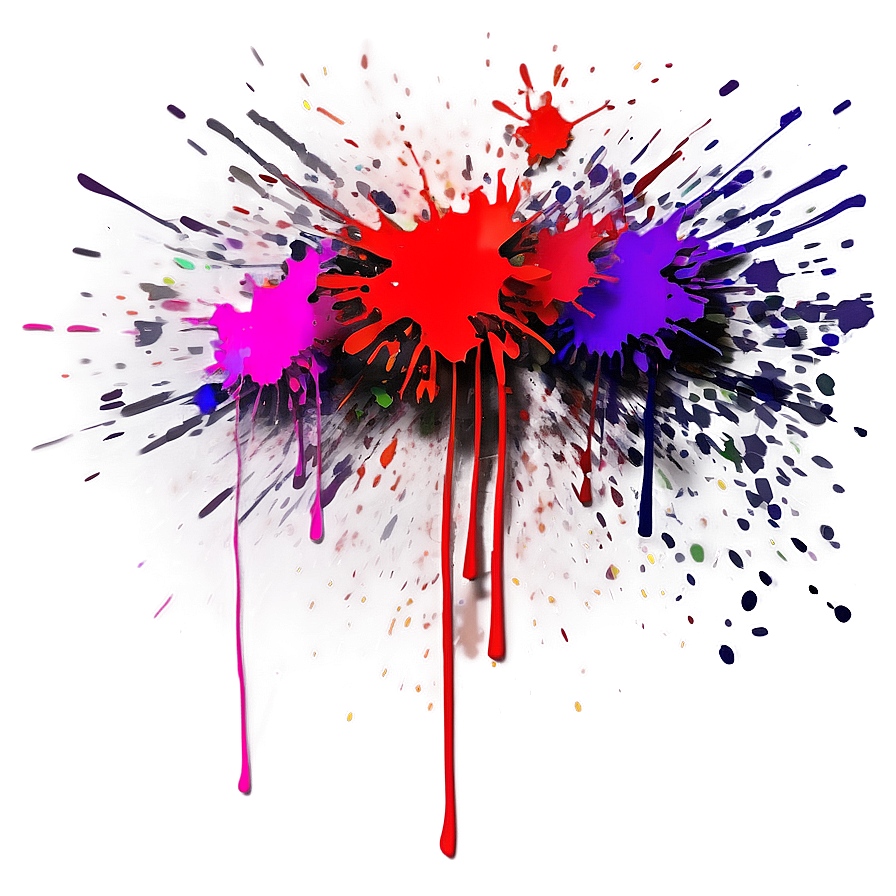 Digital Splatter Art Png Lki