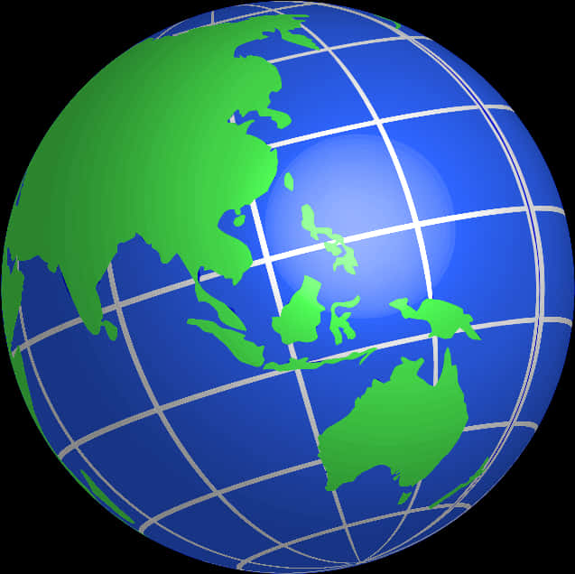 Digital World Globe Graphic