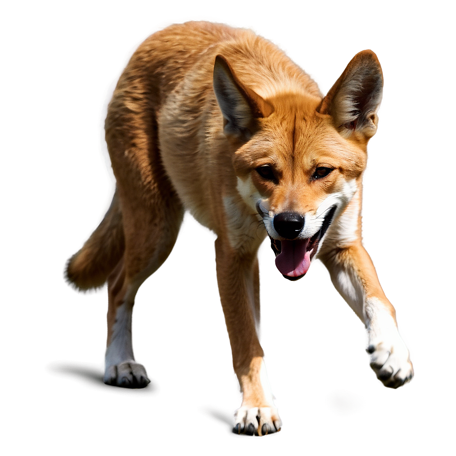 Dingo Eating Illustration Png Qxp