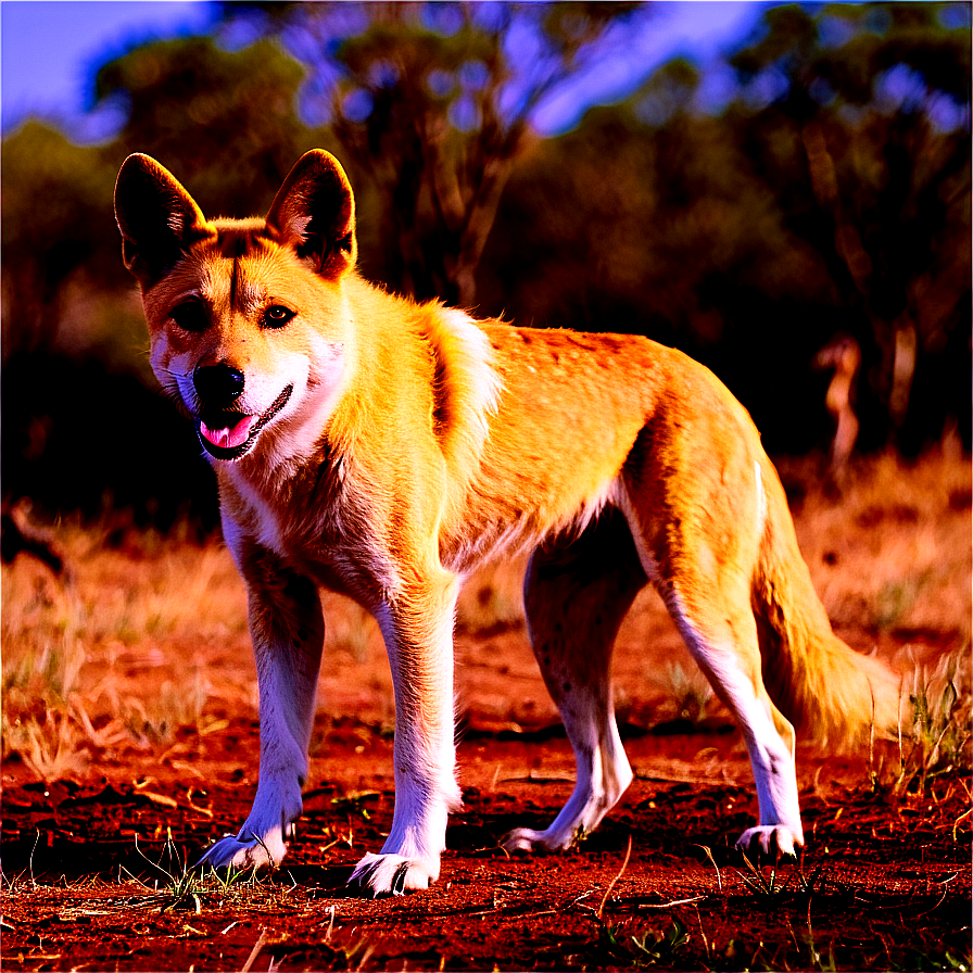 Dingo In Australian Outback Png Dsw78