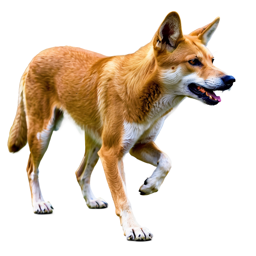 Dingo In Wild Landscape Png Ipt