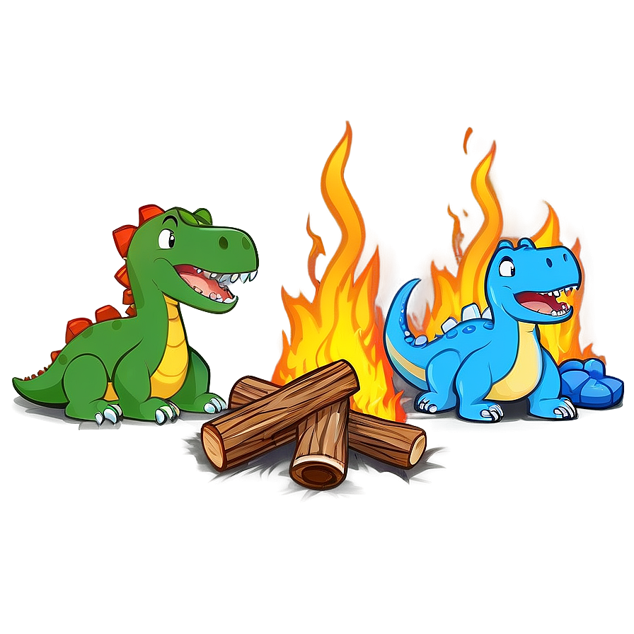 Dino And Friends Campfire Png 42