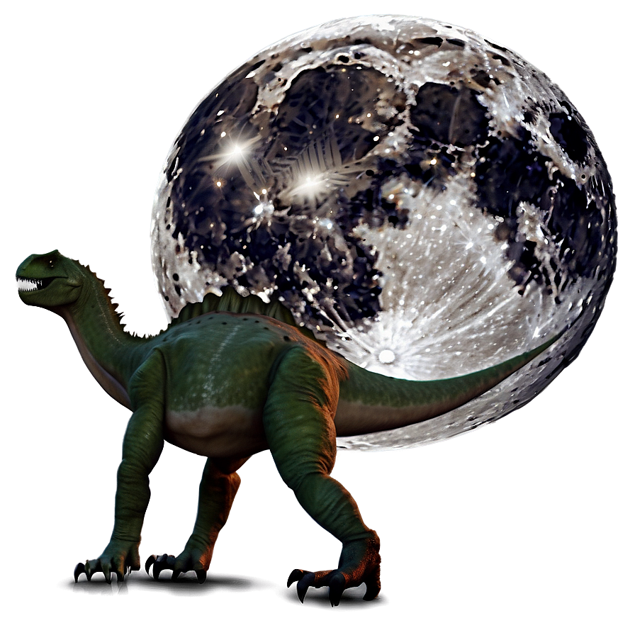 Dino And Moon Night Png Sdt