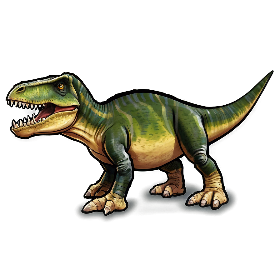 Dino In Jungle Scene Png Fmd37