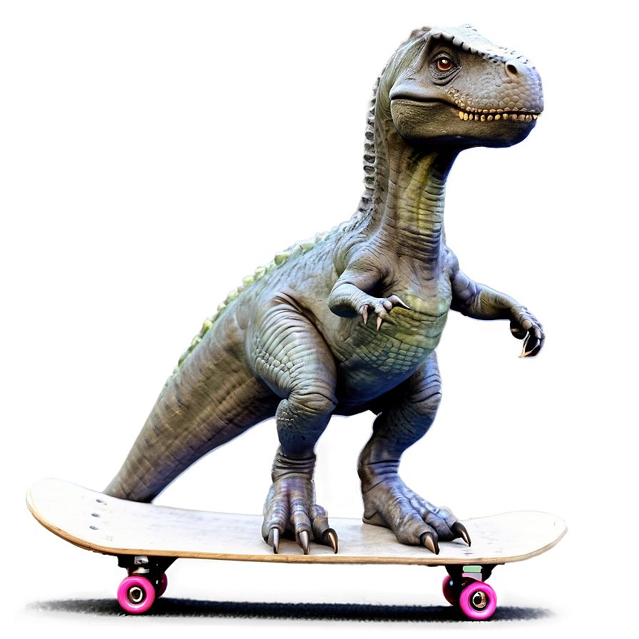 Dino On Skateboard Png Ciu