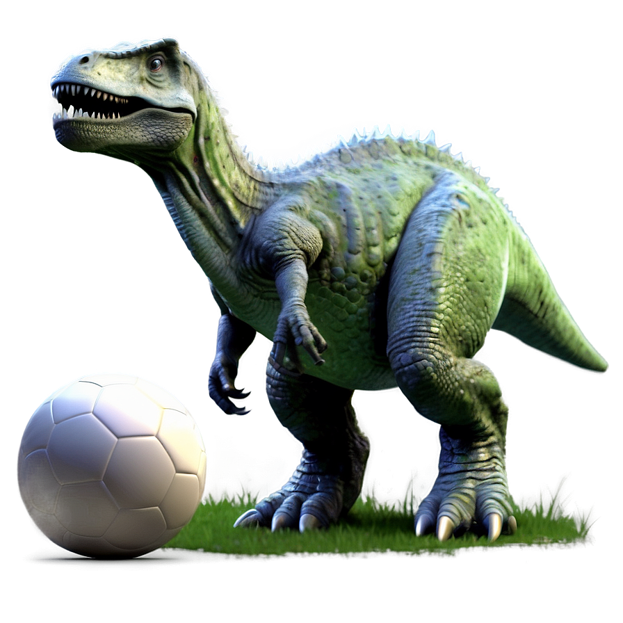 Dino Playing Soccer Png 06122024