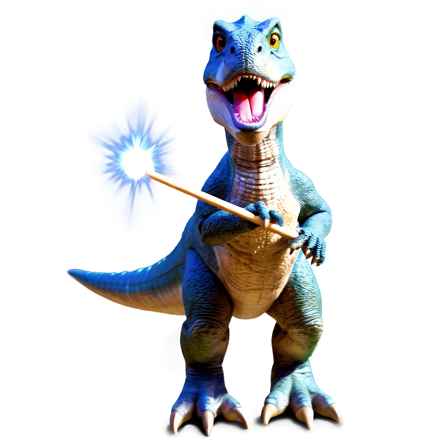 Dino With Magic Wand Png 06122024