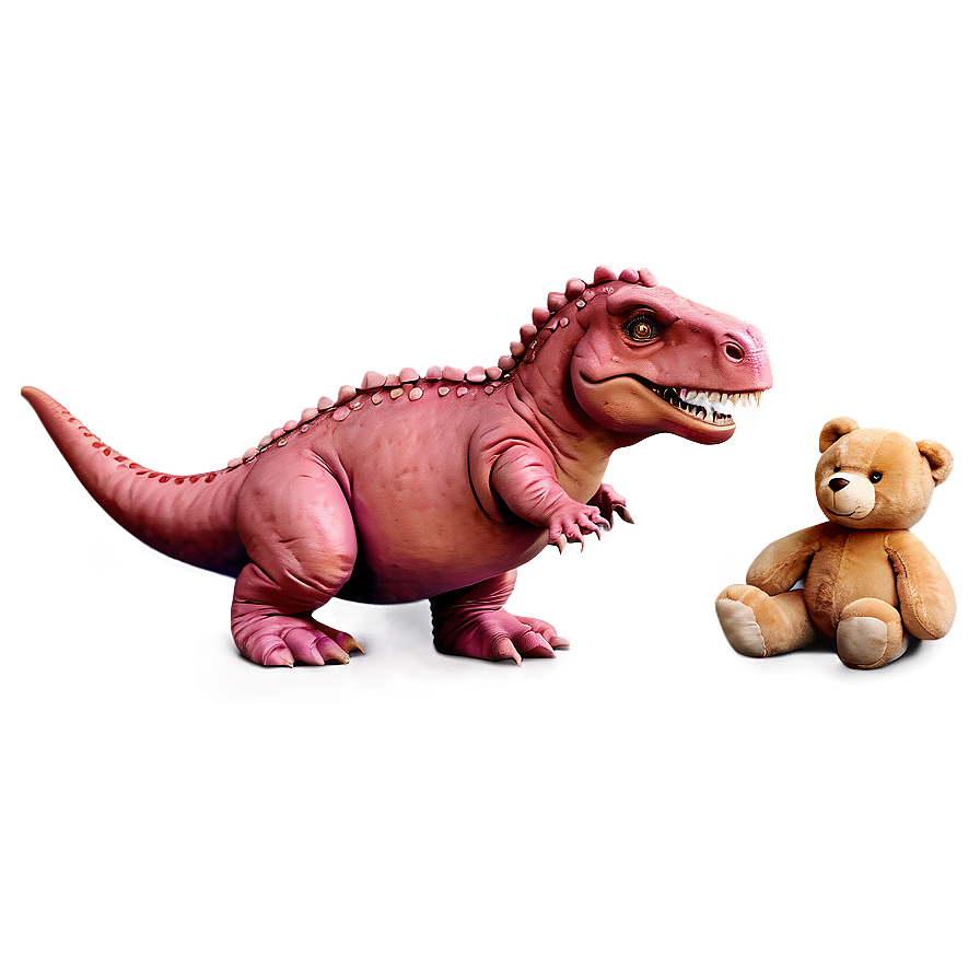 Dino With Teddy Bear Png 06122024