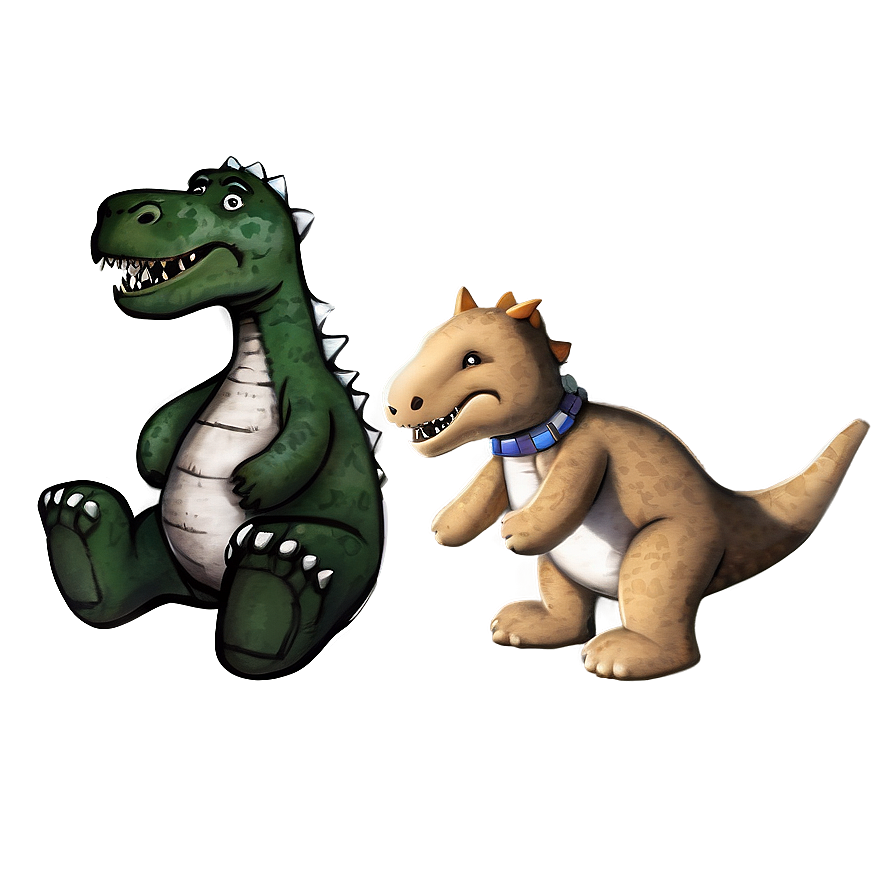 Dino With Teddy Bear Png Gyh41