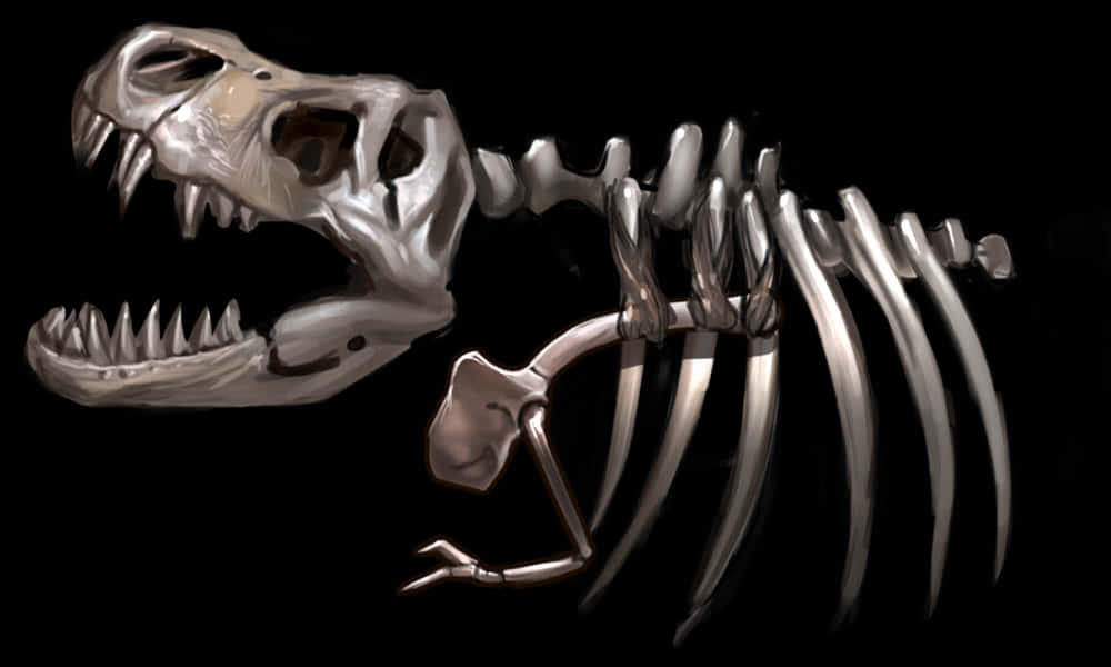 Dinosaur Skeleton Artistic Rendering