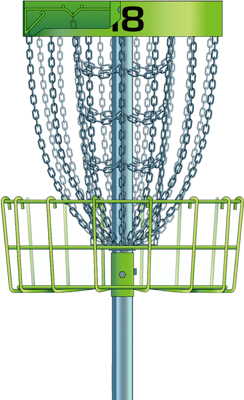 Disc Golf Basket Number18