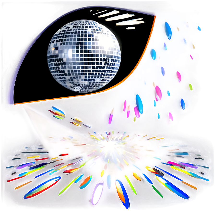 Disco Ball Eye Illustration