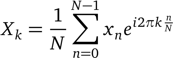 Discrete Fourier Transform Equation