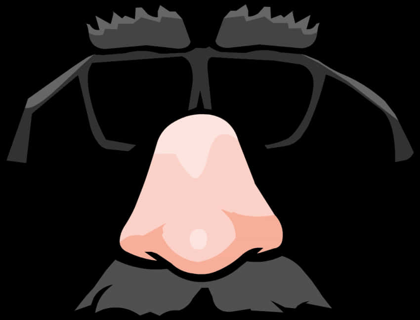 Disguised Nose Glasses Illustration