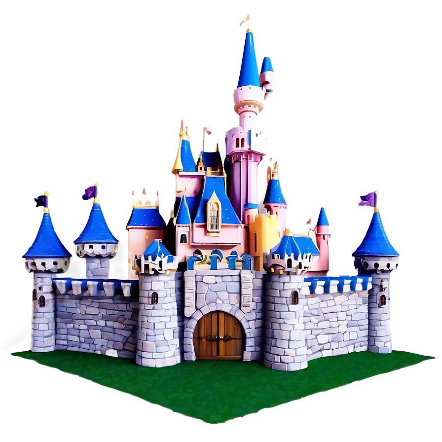 Disney Castle 3d Model Png Doj