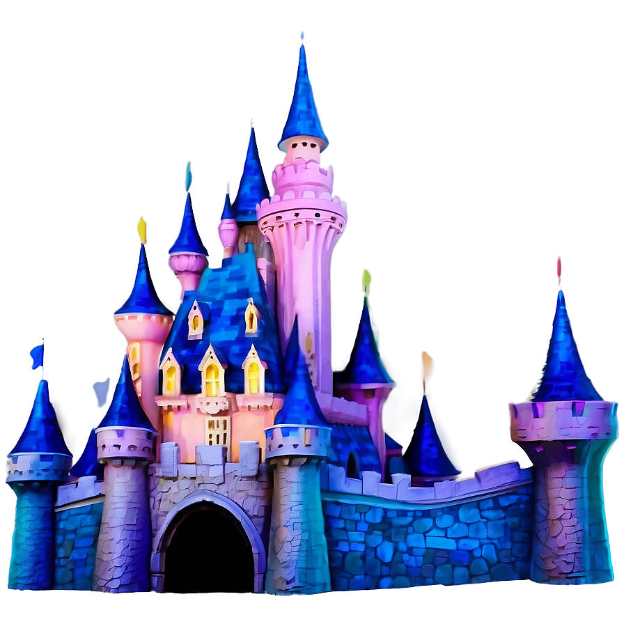 Disney Castle At Twilight Png 05242024