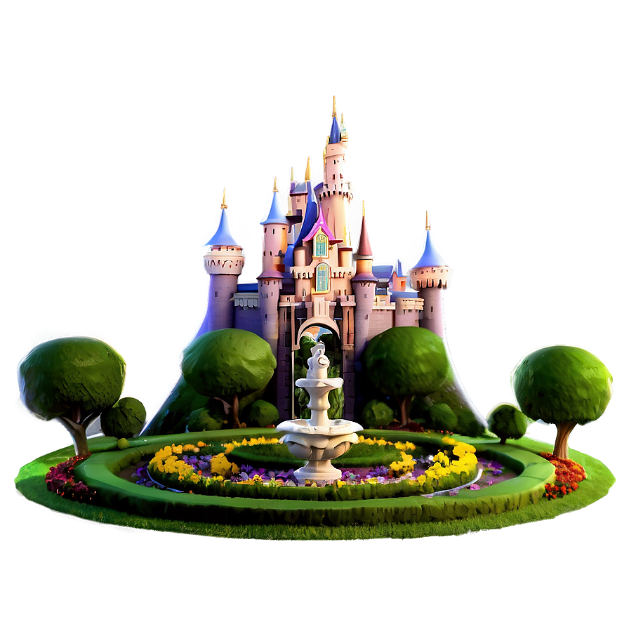 Disney Castle Garden View Png 05242024