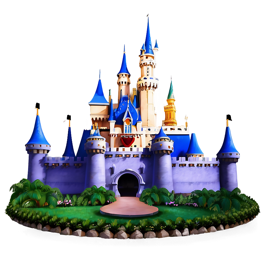 Disney Castle Garden View Png 92