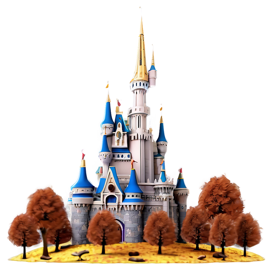 Disney Castle In Autumn Png Owp6