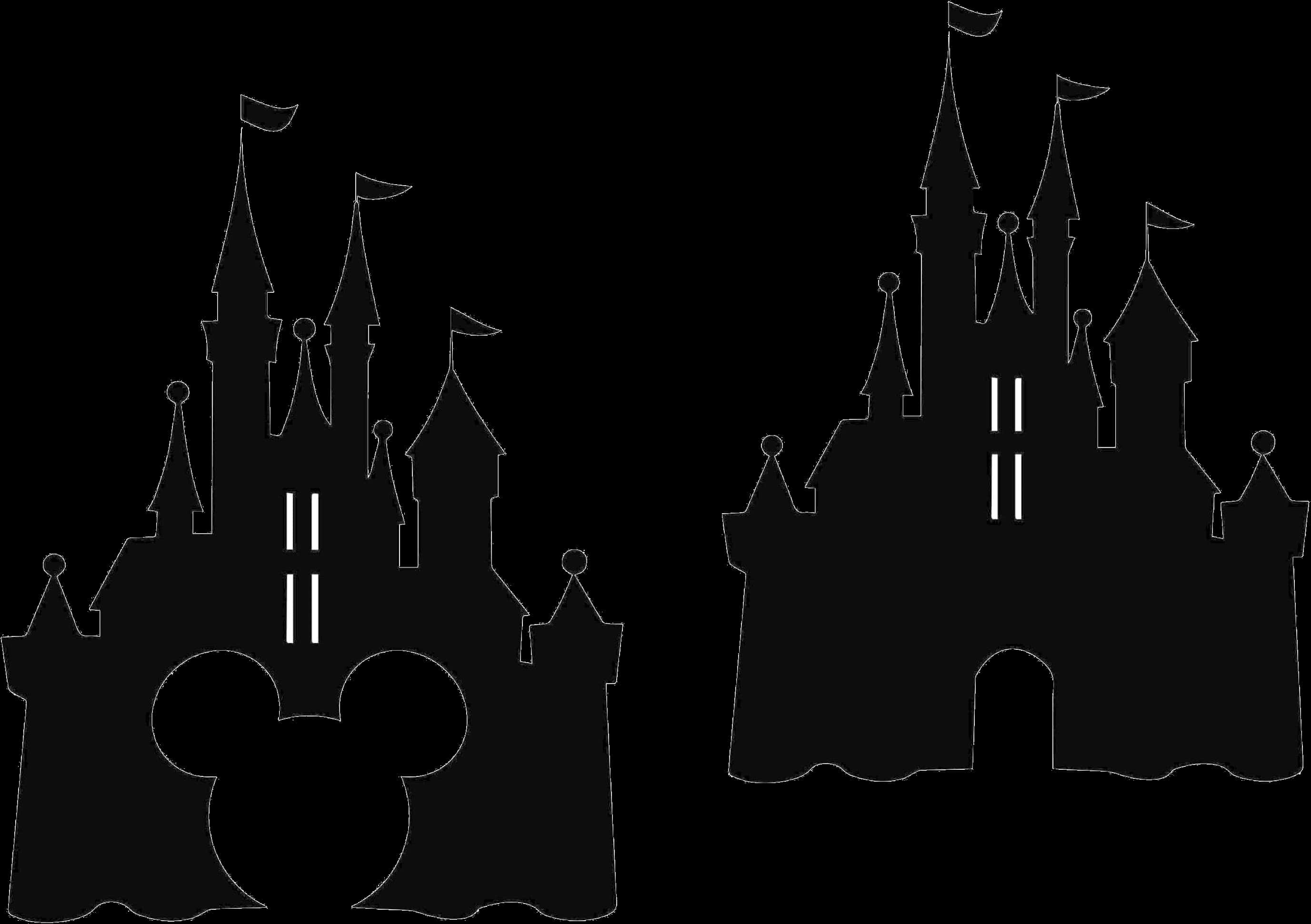 Disney Castle Silhouette Graphic