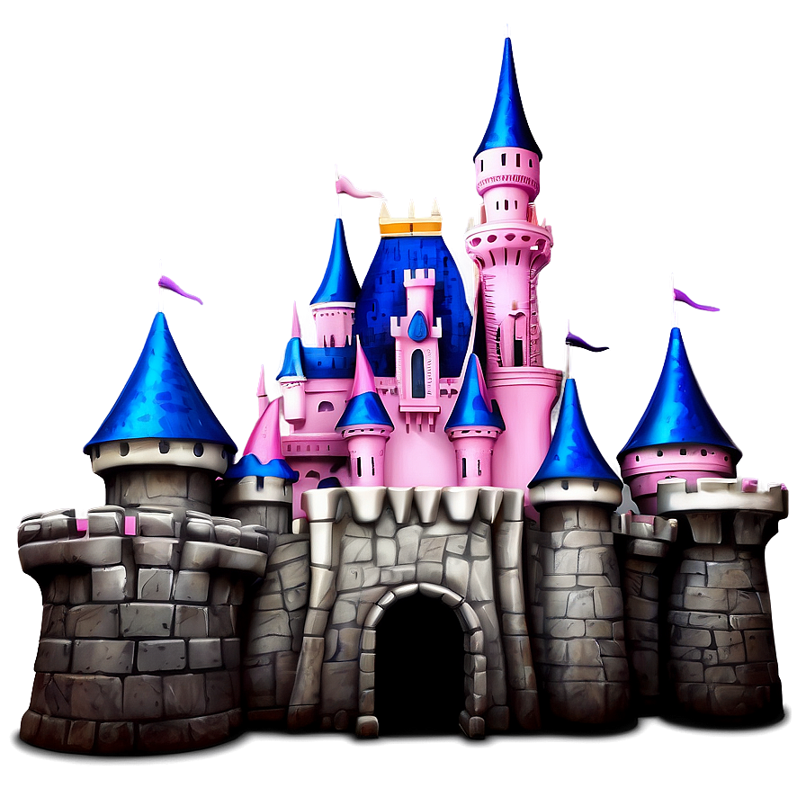 Disney Castle With Doves Png 05242024