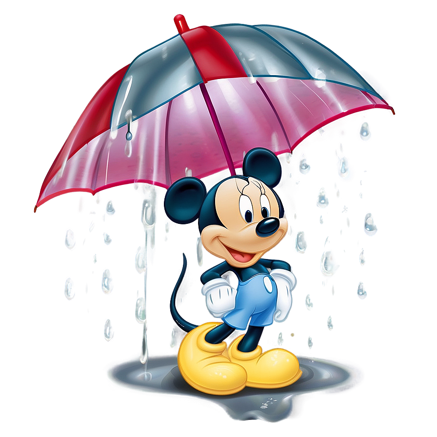 Disney Characters In The Rain Png 5