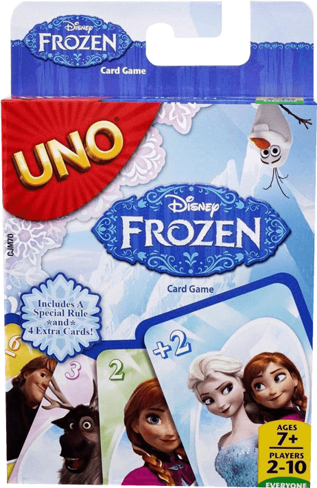 Disney Frozen Uno Card Game Packaging