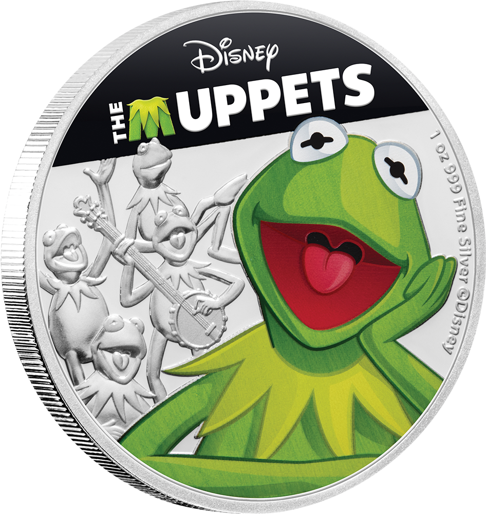 Disney Muppets Kermit Silver Coin