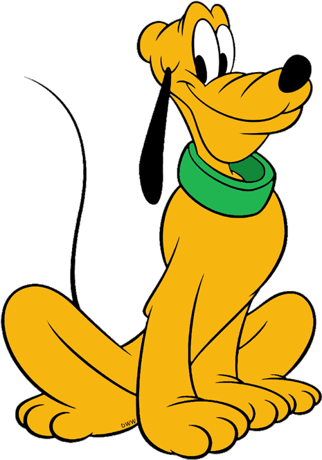 Disney Pluto Sitting Pose