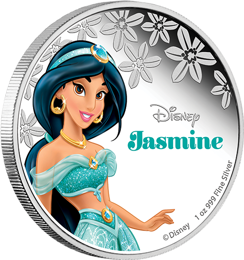 Disney Princess Jasmine Silver Coin